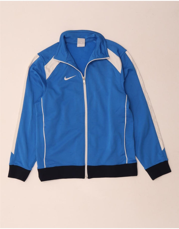 Nike Chaqueta de chándal para niños 12-13 años Grande Azul Colorblock Poliéster