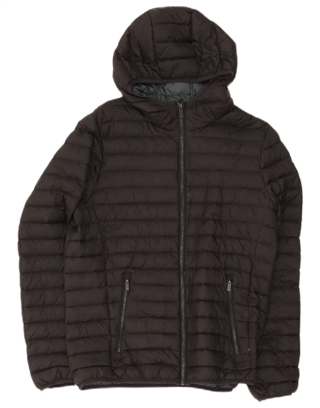 Mistral Chaqueta acolchada con capucha para hombre UK 38 Medium Black Nylon