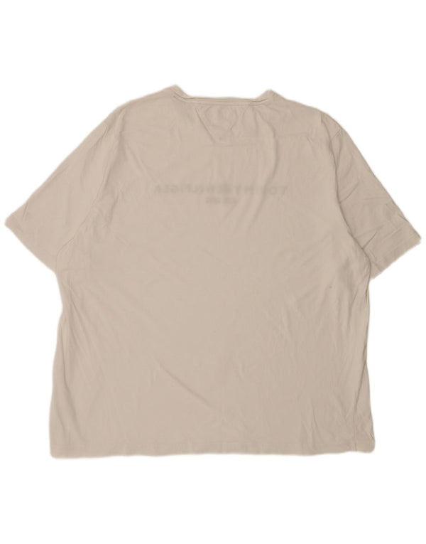 Tommy Hilfiger Camiseta gráfica alta para hombre Top 4XL Algodón blanco