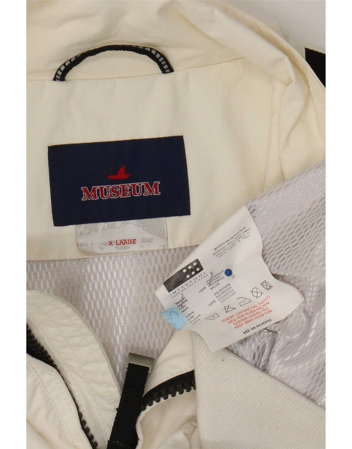 Museum Chaqueta bomber estampada para hombre UK 42 XL Off White Colorblock Poliamida