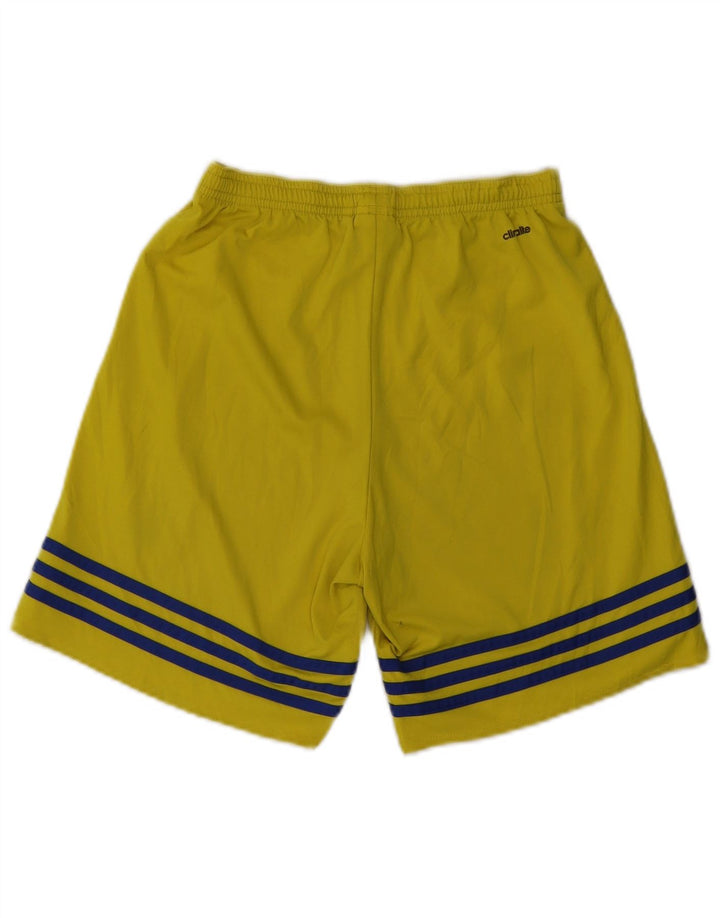 ADIDAS Mens Climalite Sport Shorts Pequeño Amarillo Poliéster