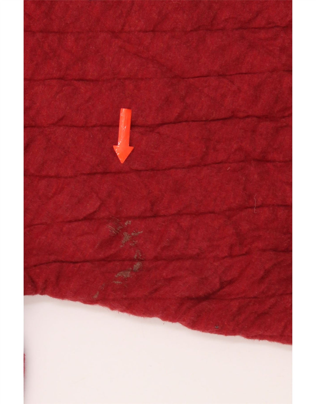 Orvis Hombre Botón Cuello Sudadera Jumper XL Rojo Algodón