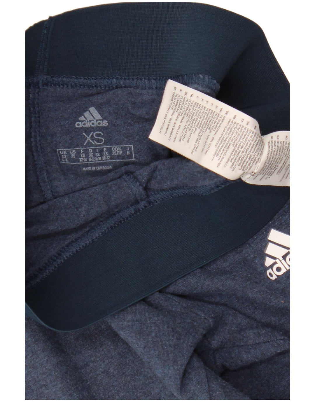 Leggings ADIDAS Mujer UK 4/6 XS Azul Marino Algodón