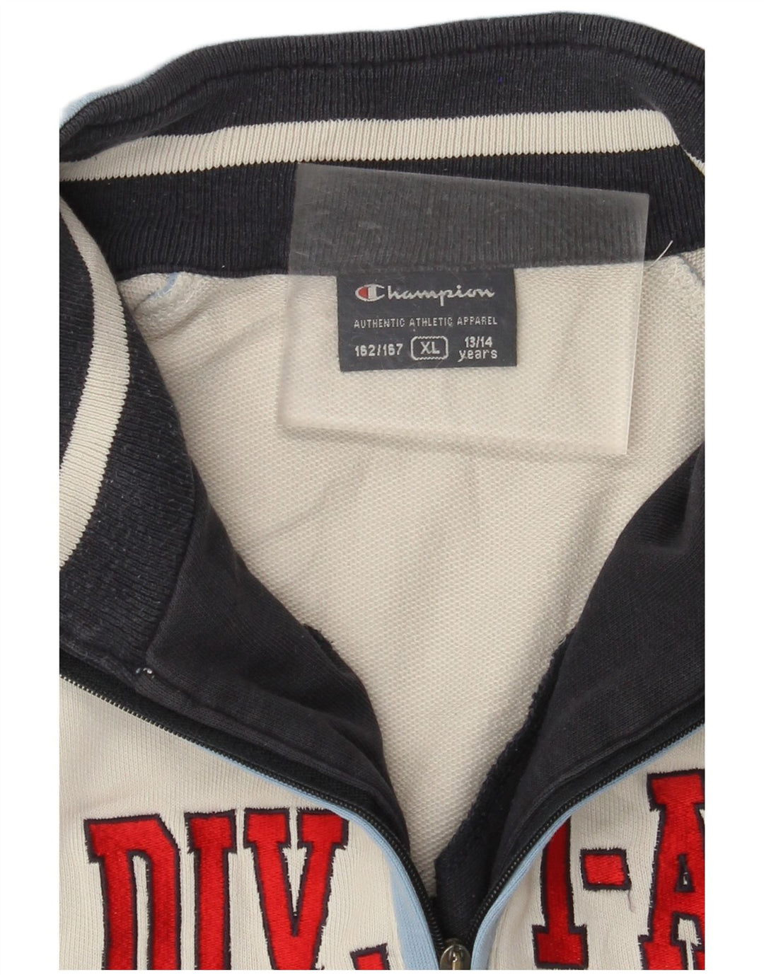 CHAMPION Sudadera gráfica para niños Jersey 13-14 años XL Bloque de color blanco