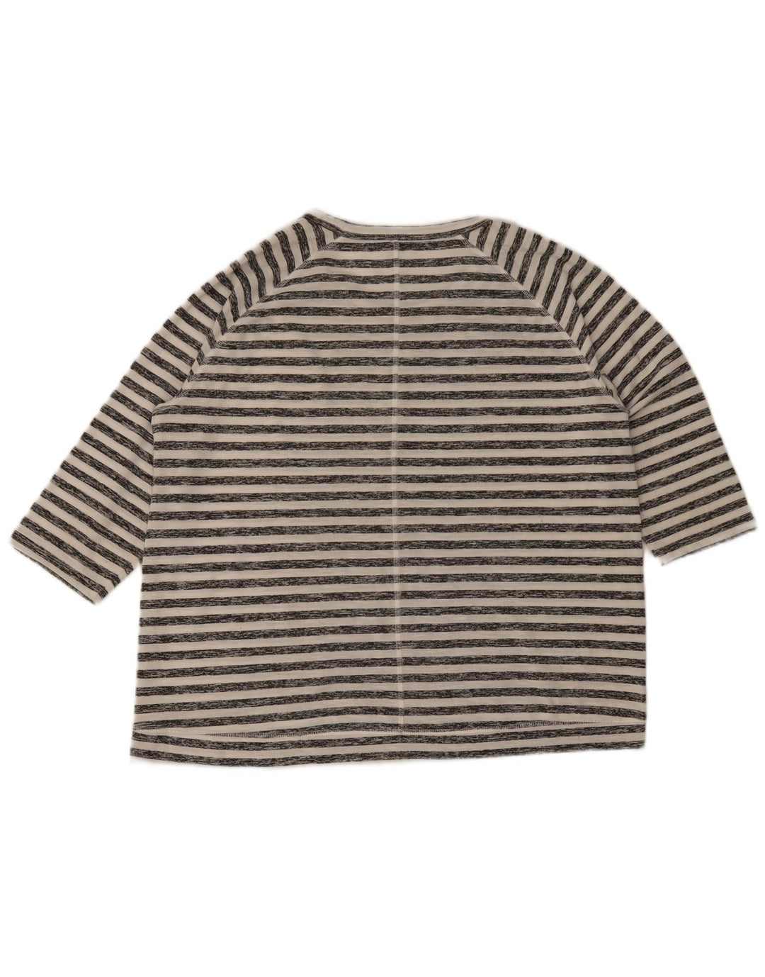 Marks & Spencer Top para mujer manga 3/4 UK 46 Grande Blanco Rayas