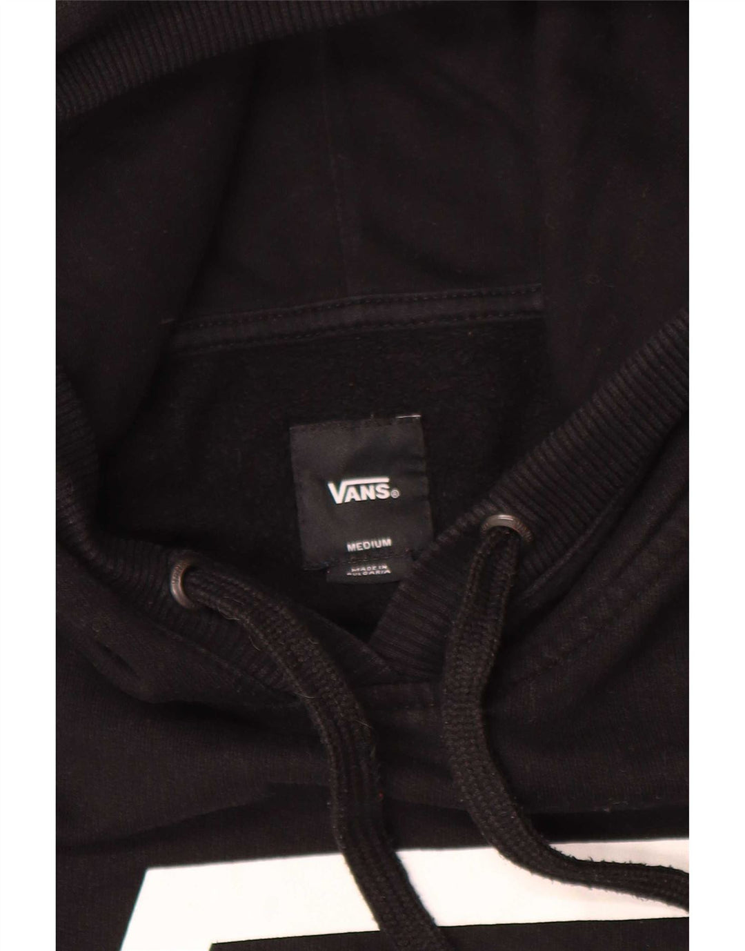 Vans Jersey con capucha gráfica para hombre Medium Black