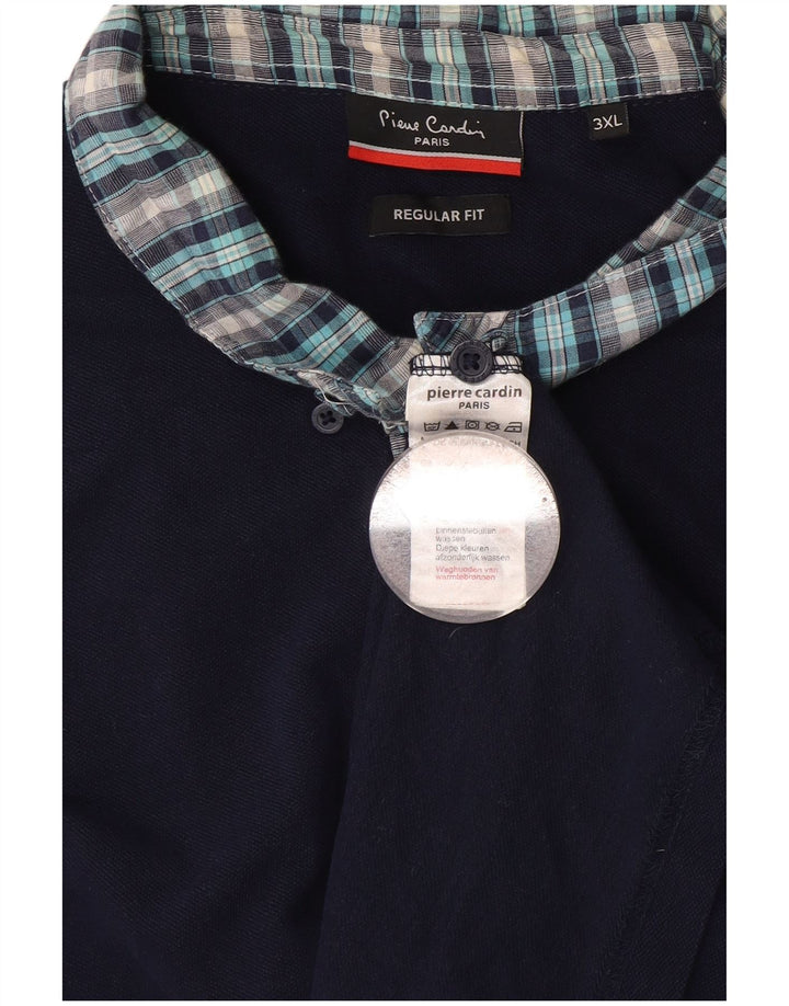 PIERRE CARDIN Polo Paris Regular Fit para Hombre 3XL Algodón Azul Marino