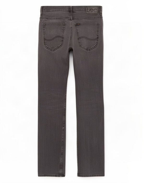 Lee Vaqueros Rectos Para Hombre W29 L32 Algodón Gris