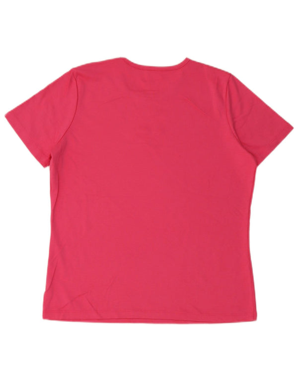 L.L.Bean Camiseta para Mujer Top UK 44 Algodón Rosa Medio