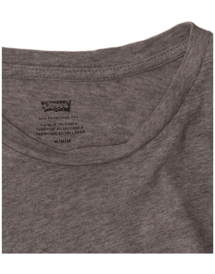 Levi's Hombre Camiseta Gráfica Top Gris Medio