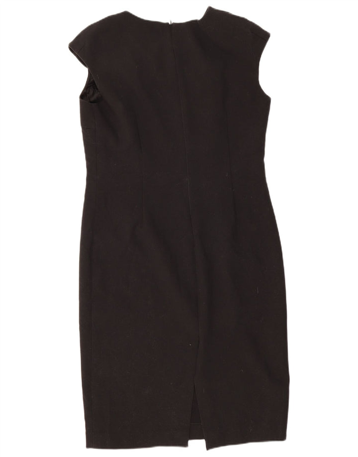 Zara Mujer Vestido Vaina ES 40 XL Poliéster Negro