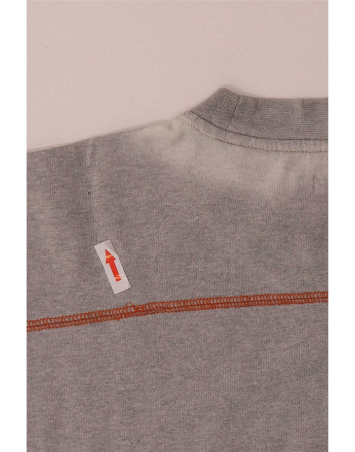 Gas Hombre Camiseta Gráfica Top XL Gris Colorblock