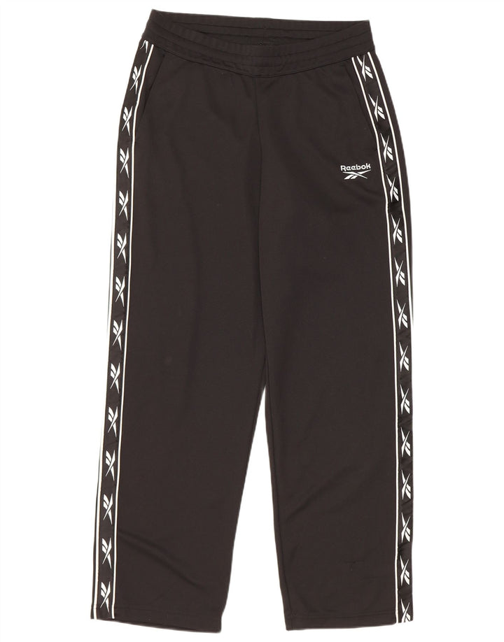 Reebok Pantalones De Chándal Gráficos Para Hombre Pequeños Poliéster Negro