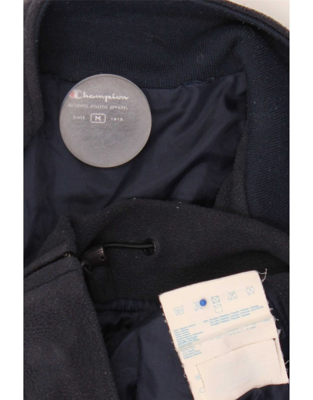 Champion Chaqueta polar para hombre UK 38 Medium Azul marino Poliéster