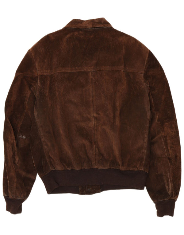 Bignami Chaqueta Bomber de Ante para Hombre IT 54 2XL Marrón