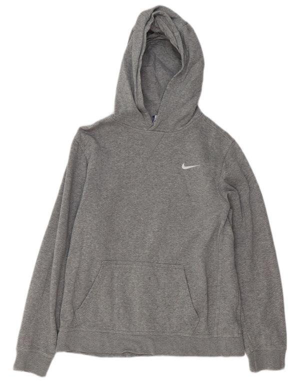 NIKE Sudadera con capucha para niños 13-14 años XL Gris Algodón