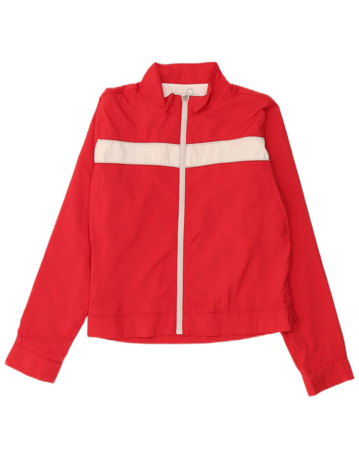 CHAMPION Chaqueta superior de chándal para mujer Reino Unido 40 Grande Rojo Colorblock