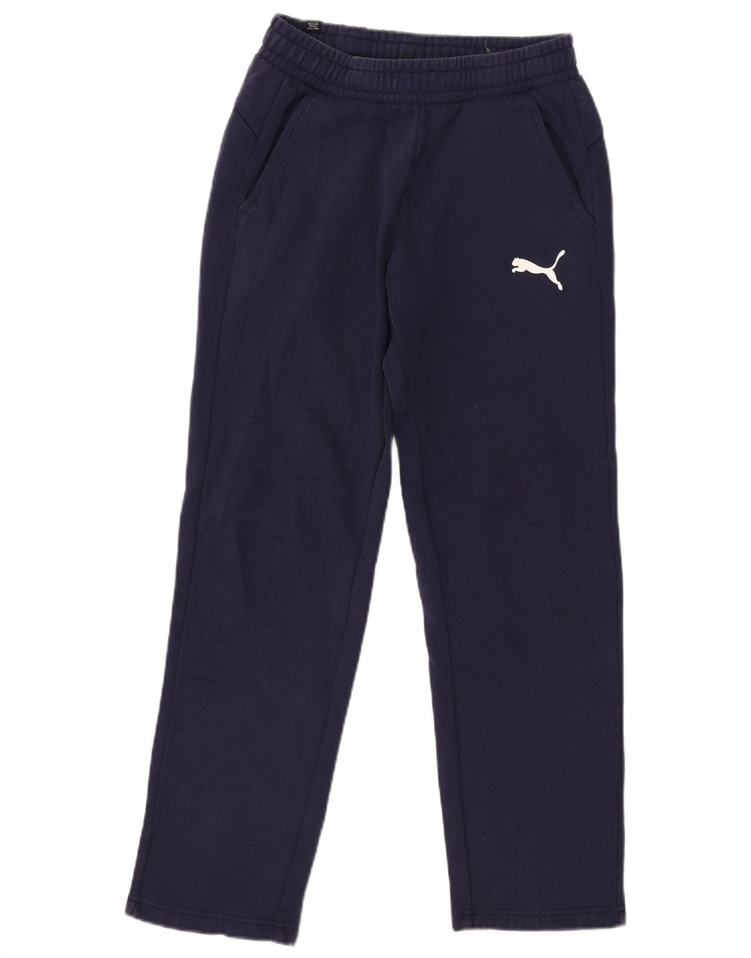 PUMA Pantalones de chándal para hombre pequeños de algodón azul marino