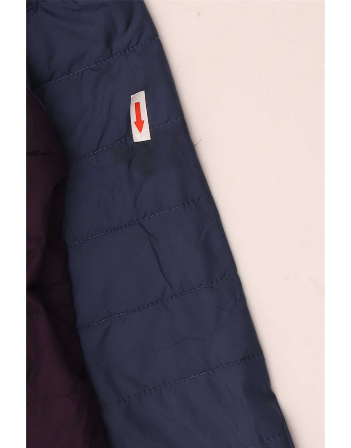 Columbia Chaqueta acolchada con capucha para hombre ES 36 Small Azul Colorblock Poliéster