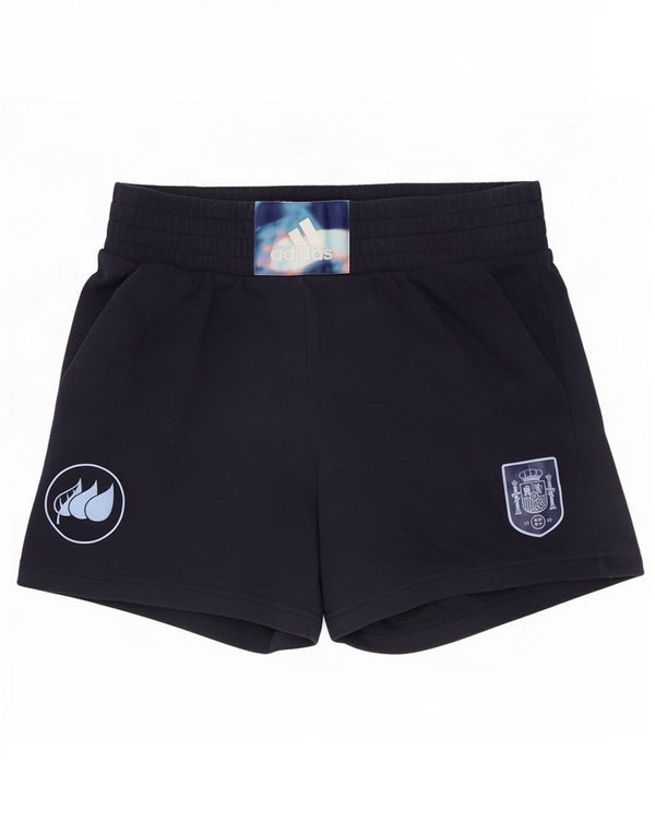 Adidas Pantalones cortos deportivos gráficos para hombre UK 8/10 Small Azul marino Algodón