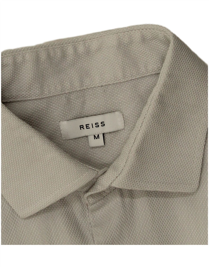 Camisa Reiss Hombre Mediana Algodón Blanco
