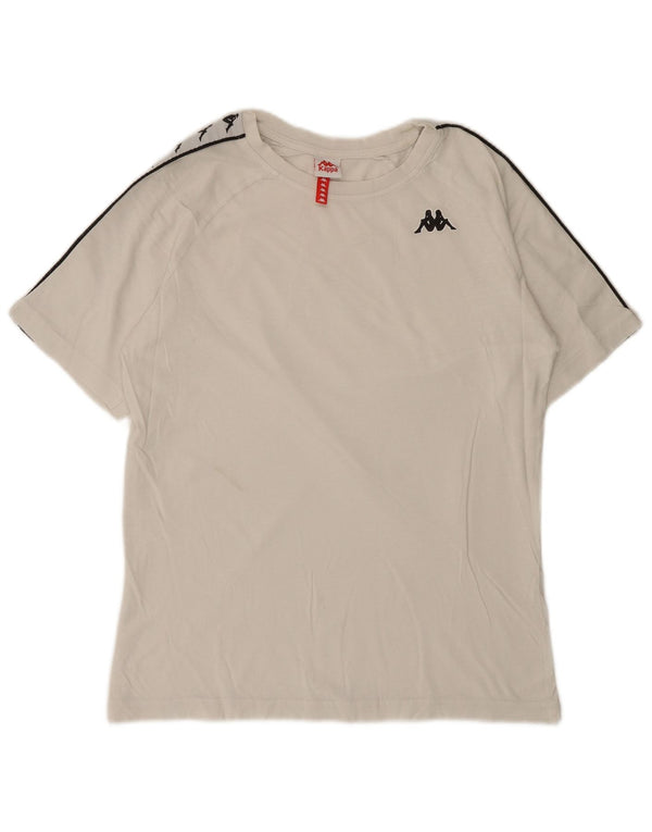 Kappa Hombre Camiseta Gráfica Top Small Blanco