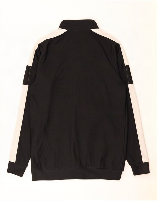 Under Armour Hombre Chándal Top Chaqueta Small Negro Colorblock Poliéster