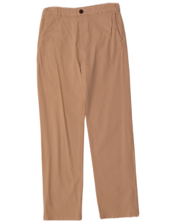 Zara Pantalón chino recto para niño 13-14 años W28 L27 Algodón beige