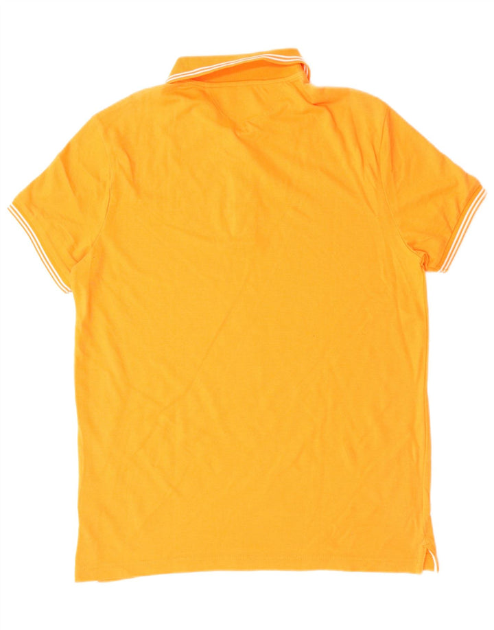 CHAMPION Polo de ajuste fácil para hombre de algodón naranja medio