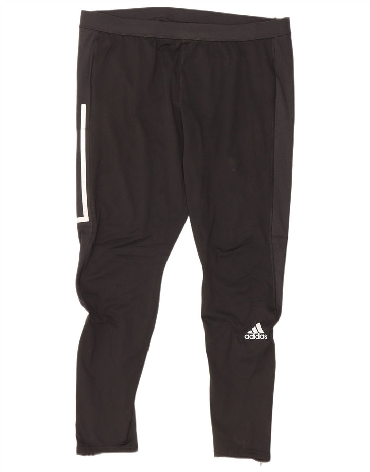Adidas Pantalones de chándal Aeroready para mujer UK 20 2XL Poliéster negro