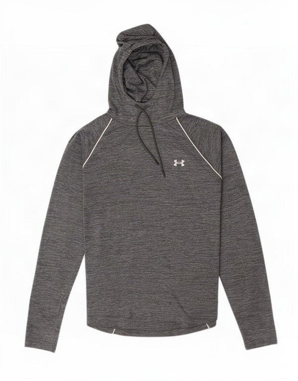 Under Armour Camiseta holgada con gráfico para mujer, manga larga, UK 40 XL, gris moteado