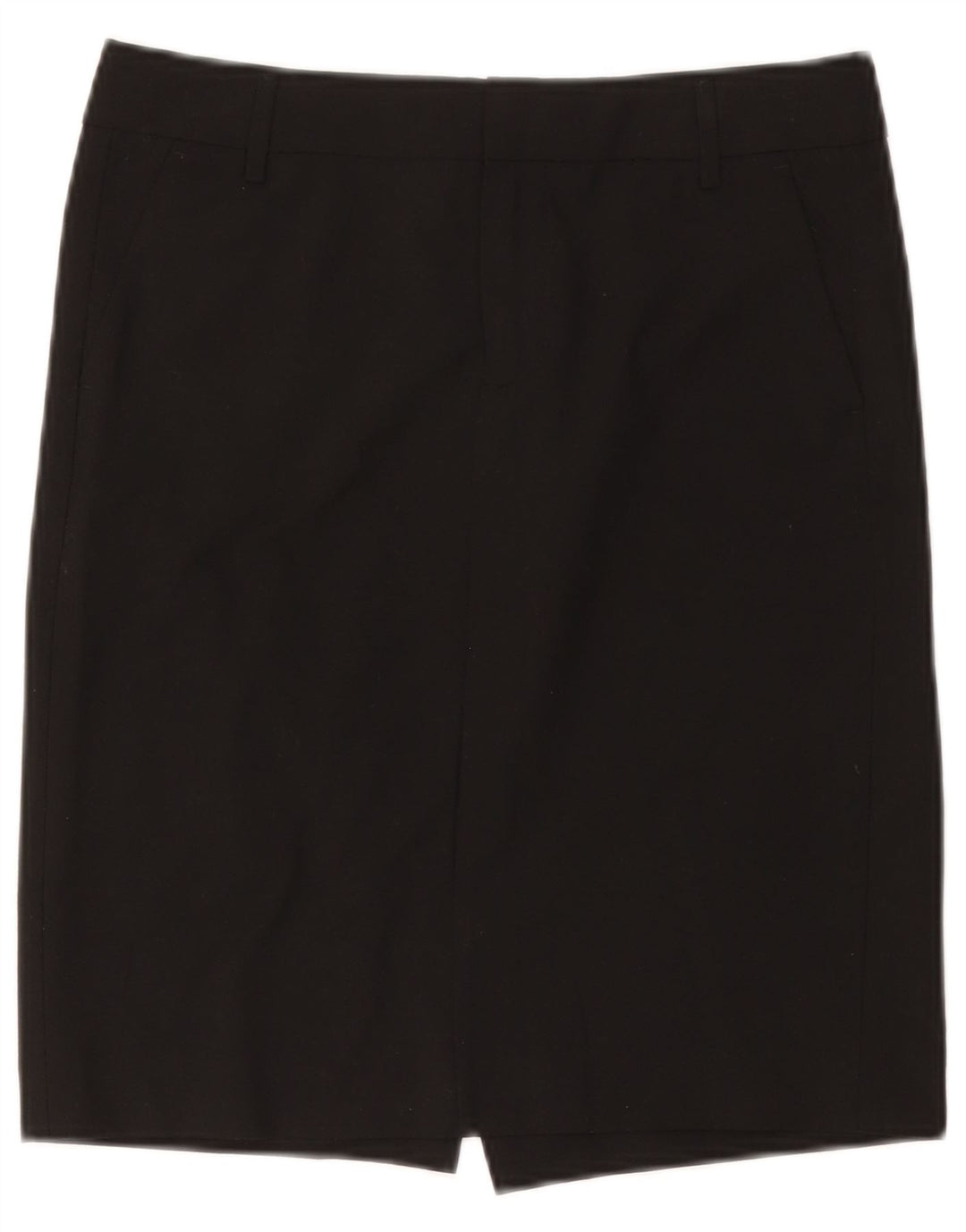Falda Lápiz Gap Mujer W28 Poliéster Negro Mediano
