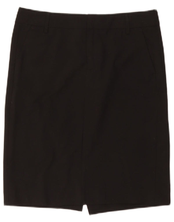 Falda Lápiz Gap Mujer W28 Poliéster Negro Mediano