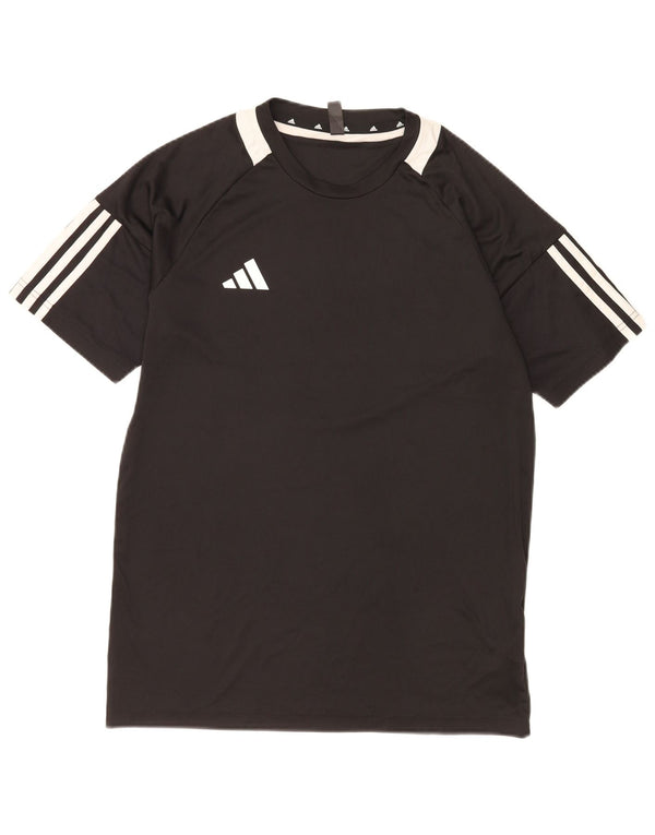 Adidas Hombre Aeroready Camiseta Top Pequeño Negro Colorblock Poliéster