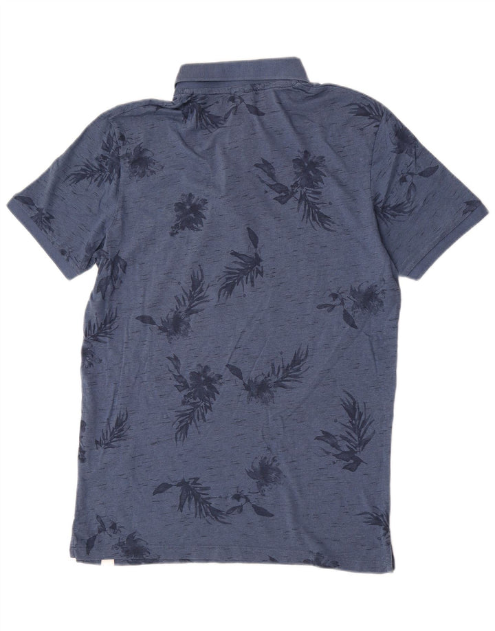 Polo Jack & Jones Hombre Algodón Floral Azul Medio