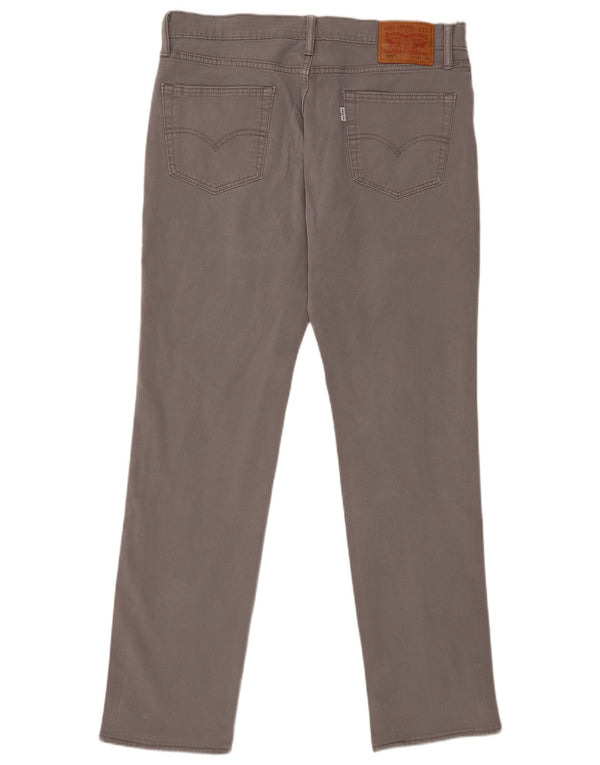 Levi's Hombre 511 Slim Jeans W34 L34 Algodón Gris