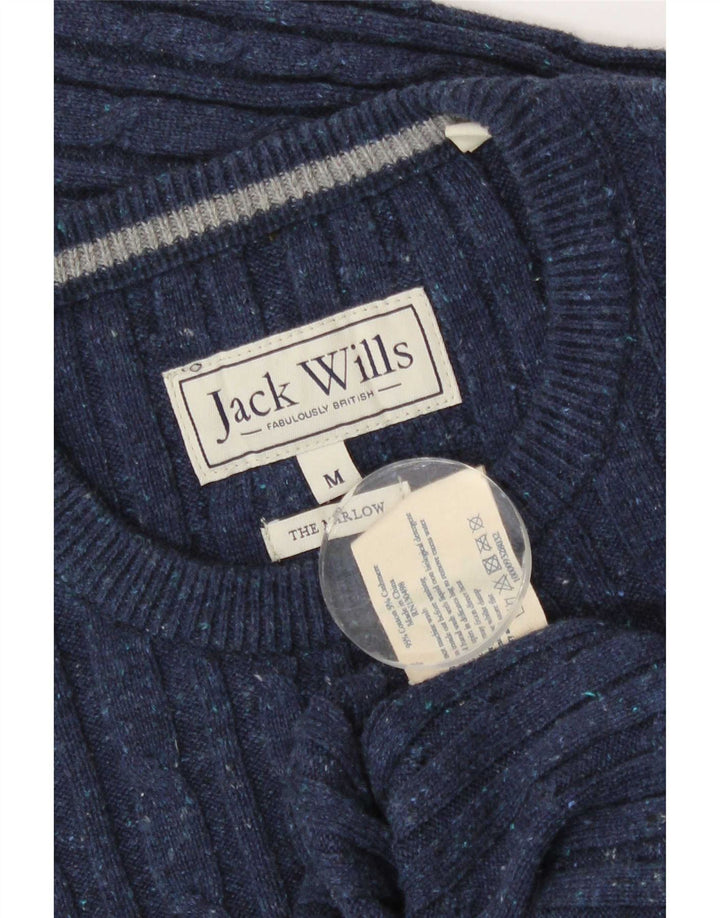 Jack Wills Jersey De Cuello Redondo Para Hombre Jersey De Algodón Azul Marino Mediano