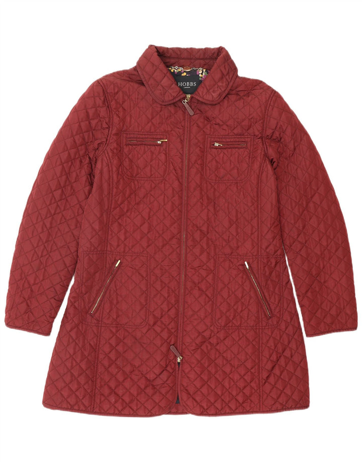 Hobbs Chaqueta acolchada para mujer UK 14 Poliamida granate mediana