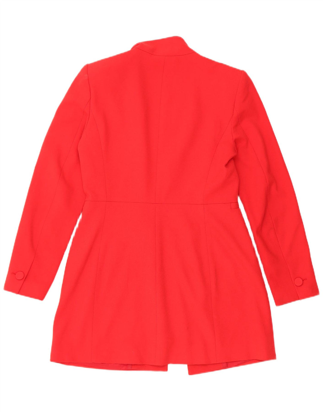 Zara Chaqueta Blazer Mujer UK 44 Poliéster Rojo Mediano