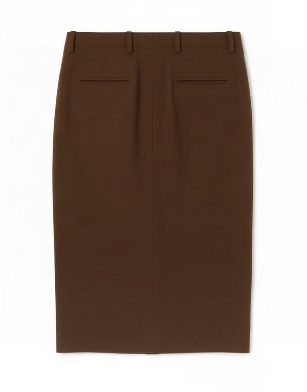 Ralph Lauren Womens Straight Skirt US 8 Medium W28 Khaki Wool