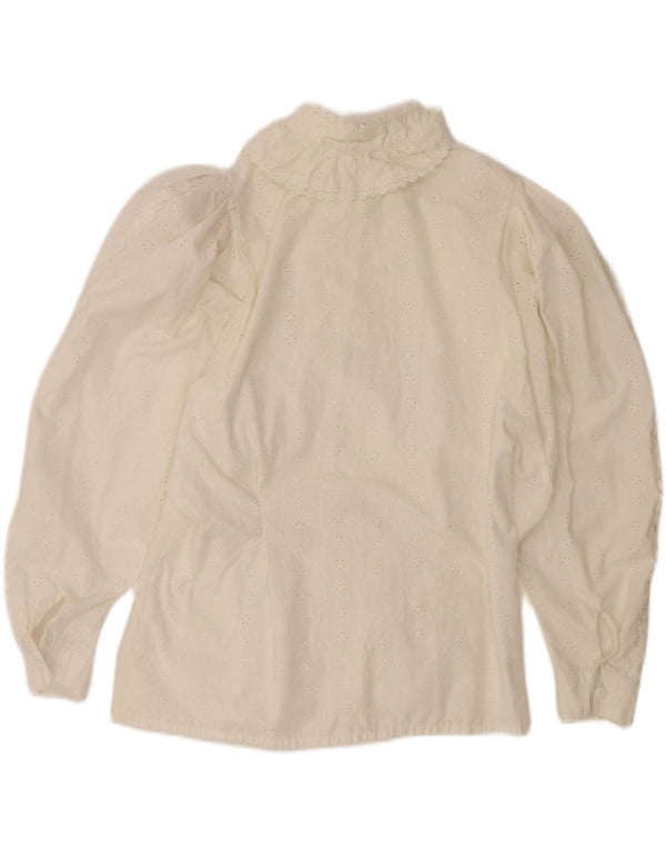 Camisa Yessica Mujer Con Volantes Delanteros EU 46 XL Poliéster Blanco