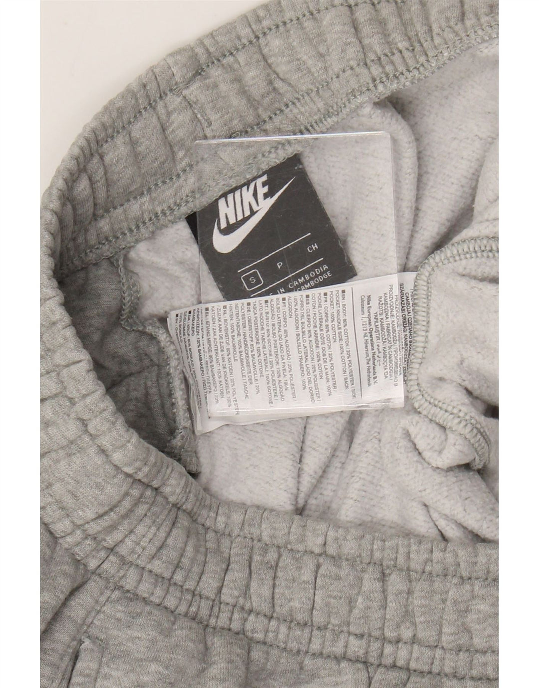 Nike Mujer Chándal Pantalones Joggers UK 10 Pequeño Gris Algodón