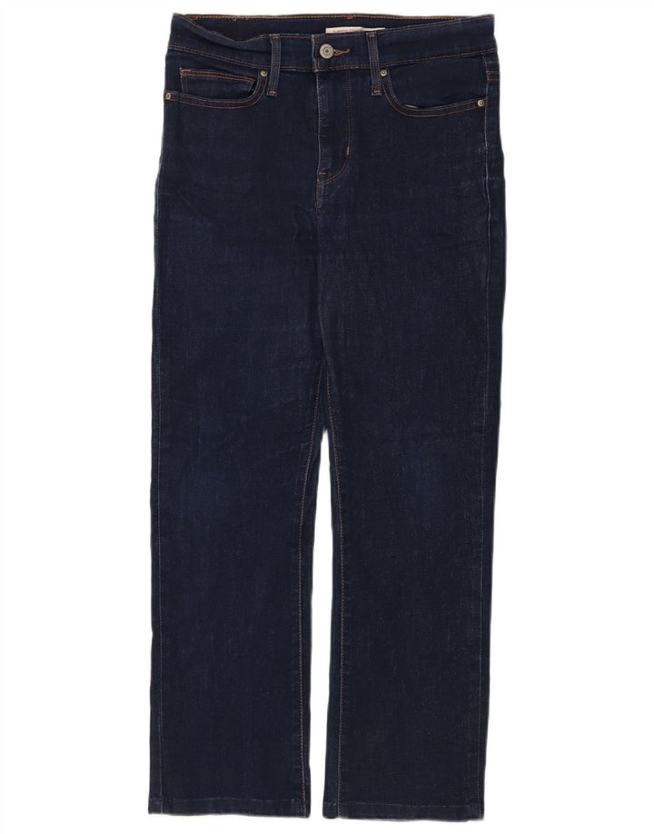 Levi's Vaqueros Rectos Adelgazantes Mujer W28 L26 Algodón Azul Marino