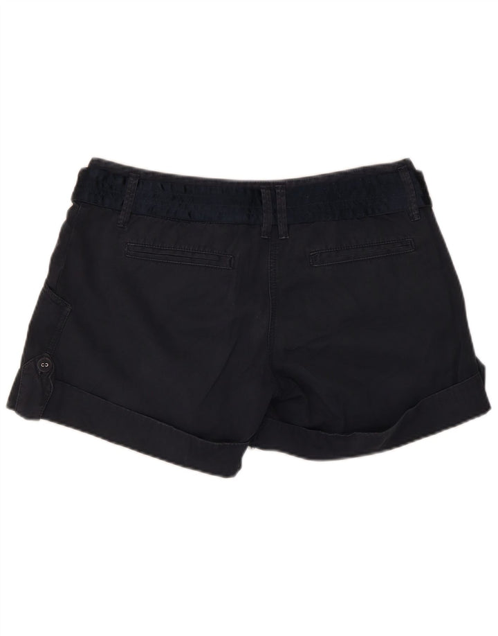 Massimo Dutti Chino Shorts Mujer EU 40 Medium W30 Azul Marino Algodón