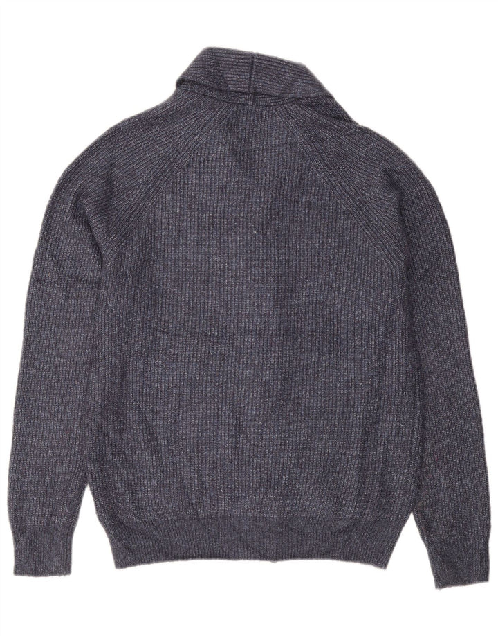Marks & Spencer Suéter Cárdigan Para Hombre Poliamida Azul Marino Mediano