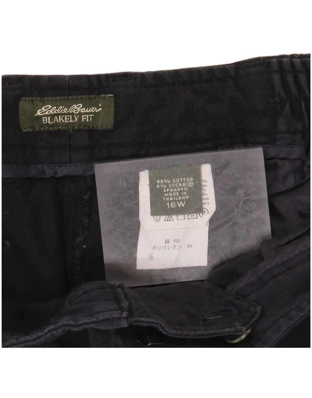EDDIE BAUER Pantalones casuales para mujer Blakely Fit US 16 2XL W32 L32 Azul marino