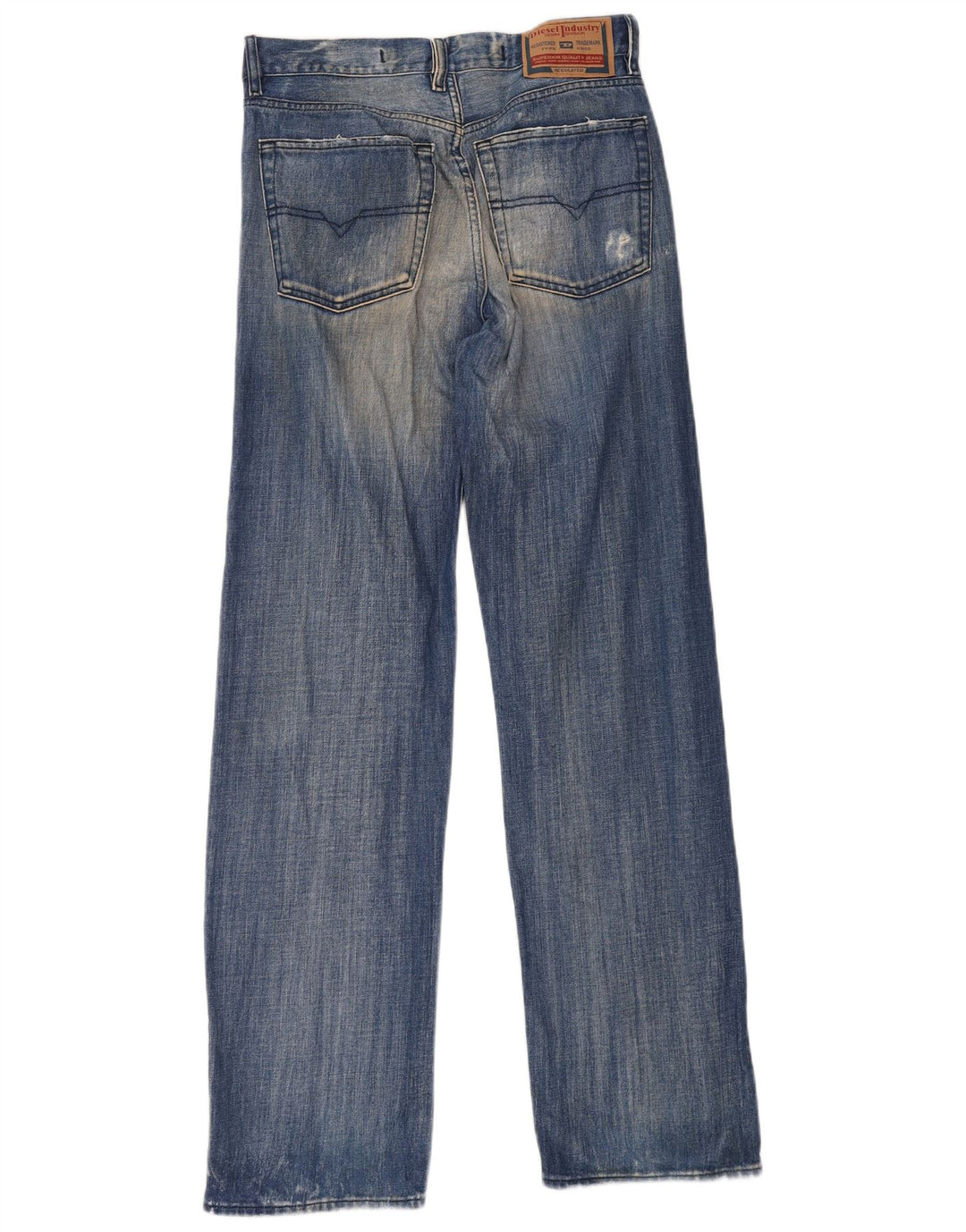 Diesel Vaqueros Rectos Hombre W32 L34 Algodón Azul