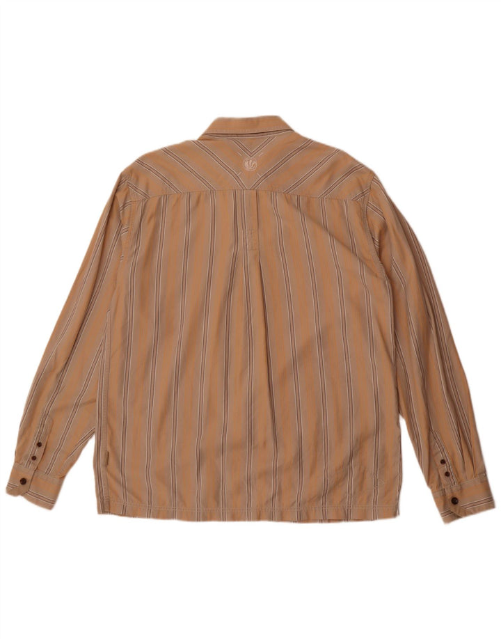 Camisa de hombre Fat Face de algodón a rayas beige medio