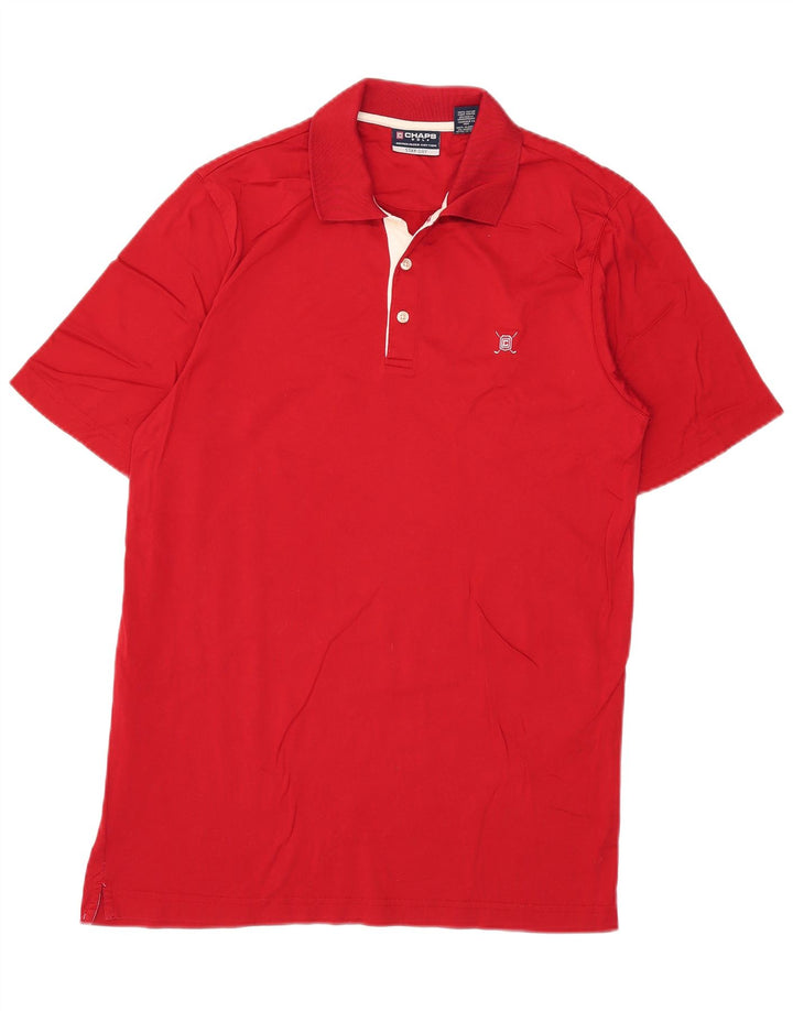 Chaps Polo de golf para hombre pequeño de algodón rojo