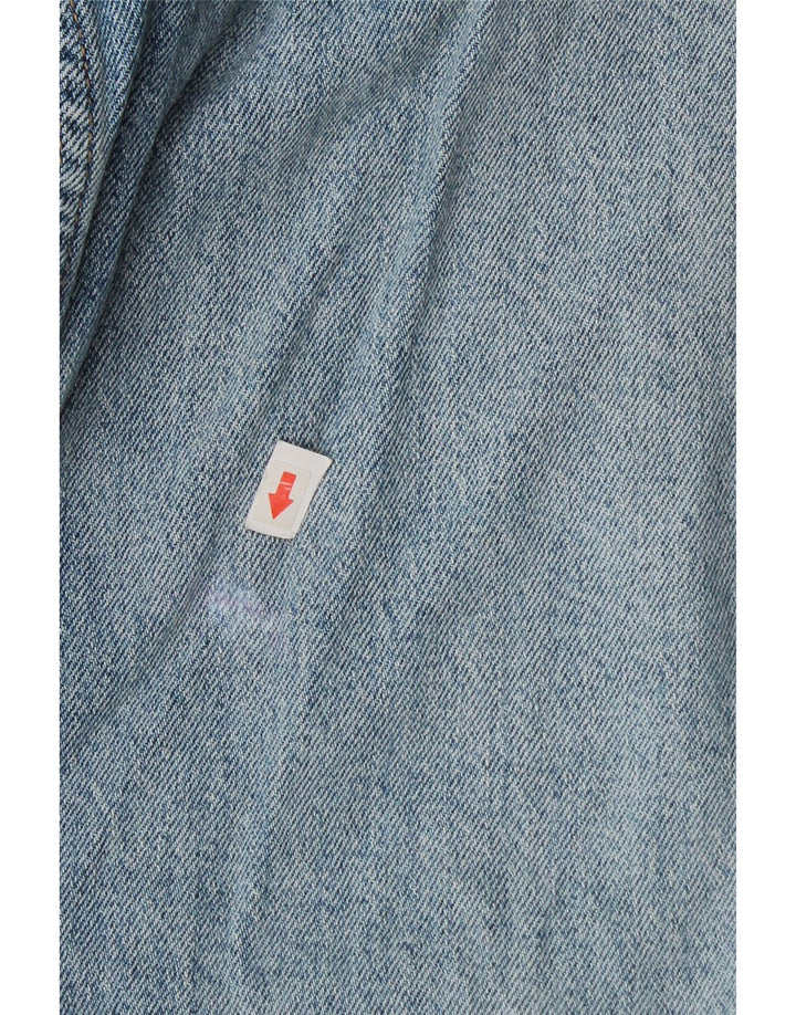 Marks & Spencer Vaqueros de Pierna Ancha para Mujer UK 12 Medium W30 L30 Azul